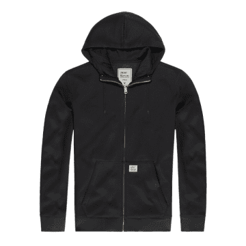 Vintage Industries Hooded Zip Fleece 3020 In Black
