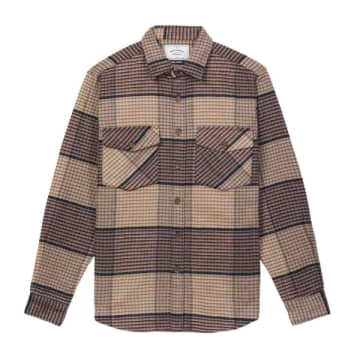 Portuguese Flannel Litu Overshirt In Brown