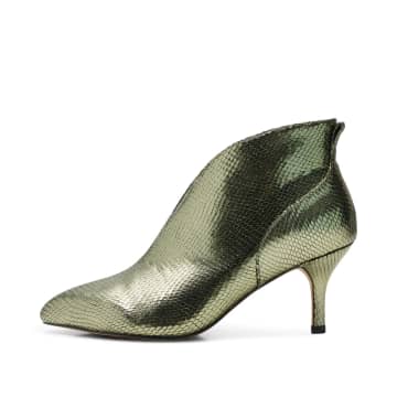 Shoe The Bear Valentine Silver Olive In Metallic