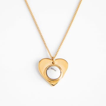 Dlirio White Heart Necklace