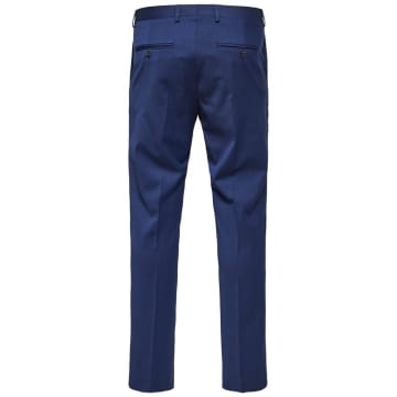 Selected Homme Structured Blue Suit Pants