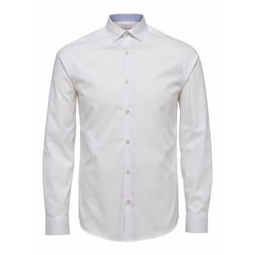 Selected Homme White Slim Shirt