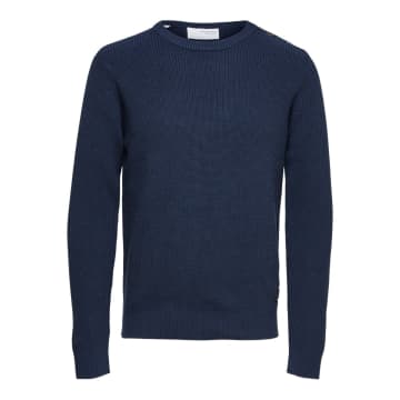 Selected Homme Unique Blue Navy Sweater For Men