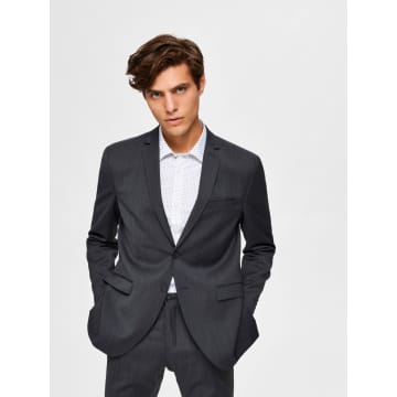 Selected Homme Blazer Gray Structured Gray