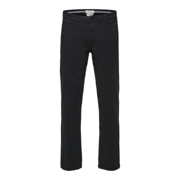 Selected Homme Straight Fit Chino In Black