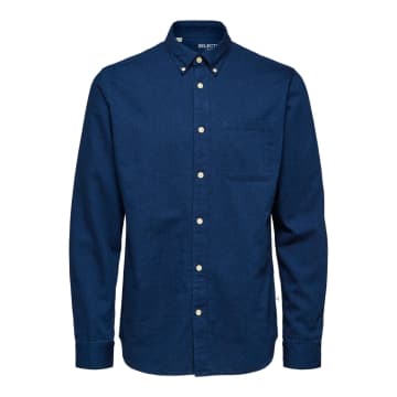 Selected Homme Dark Blue Jeans Shirt