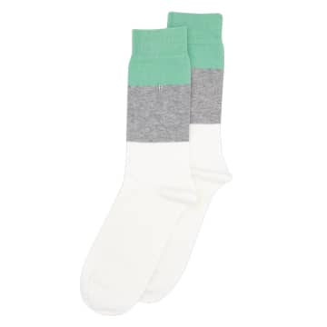 Alfredo Gonzales Gray Socks With Large Stripes