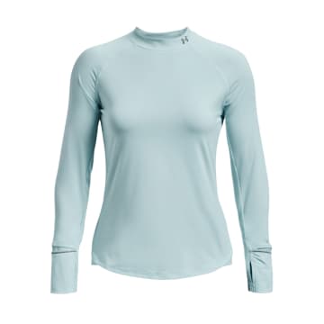 Under Armour T-shirt Outrun The Cold Donna Fuse Teal/reflective
