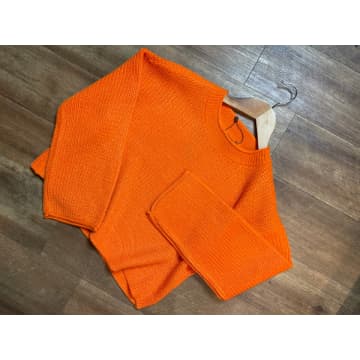 Vero O-neck Pullover In Orange | ModeSens
