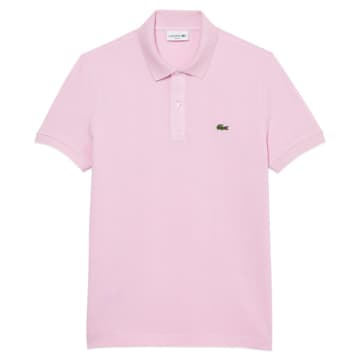 Lacoste Short Sleeved Slim Fit Polo Ph4012 In Pink