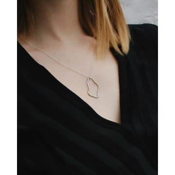 Beaumont Organic Orla Necklace In Silver In Metallic