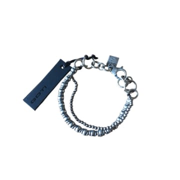 Goti 925 Oxidised Silver Bracelet Br2077 In Metallic
