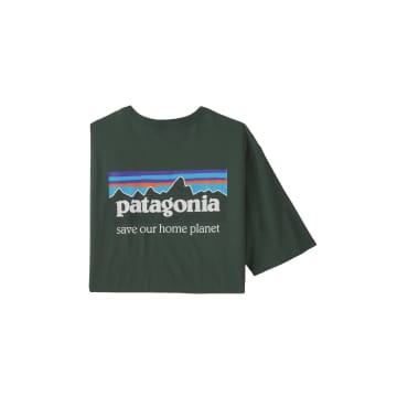 Express Helligdom Blank Patagonia Men's P-6 Mission Organic T-shirt In Green | ModeSens