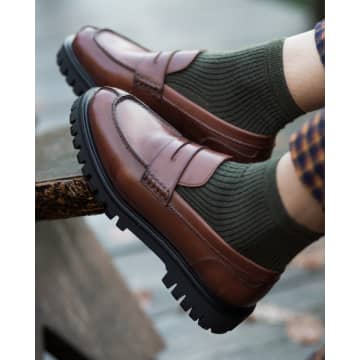 Beaumont Organic Aw23 Naples Loafer In Classic Brown