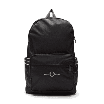 Fred Perry Graphic Tape Backpack Black