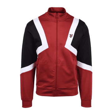 Lyle & Scott Striped Track Top Tunnel Red