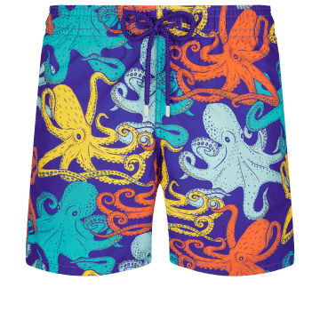 Vilebrequin Purple Octopus Print Swim Shorts