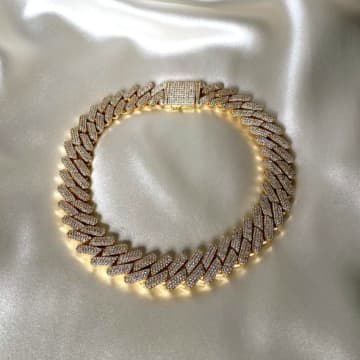 Anisa Sojka The Juliet Embellished Necklace In Gold
