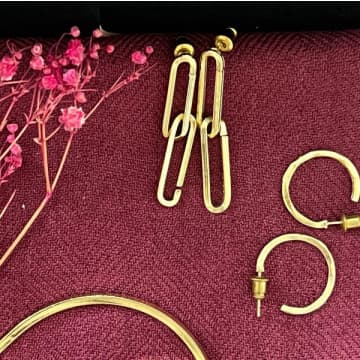 Tara Maya Sikri Double Chain Earrings