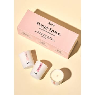 Aery Happy Space Aromatherapy Gift Set In Neutral