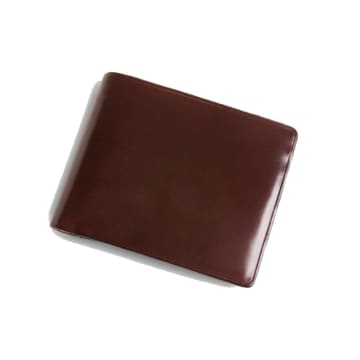 Il Bussetto Bi-fold Card Wallet Coloured Inside In Brown