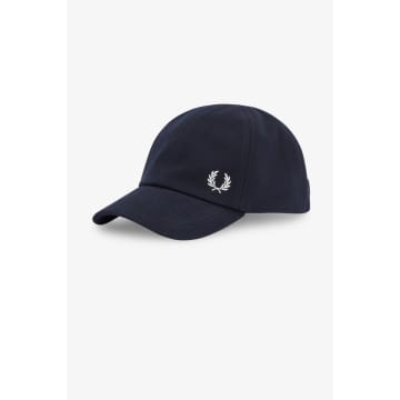 Shop Fred Perry Classic Pique Cap Navy In Blue