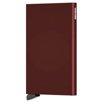 Secrid Contactless Card Protector Wallet In Burgundy