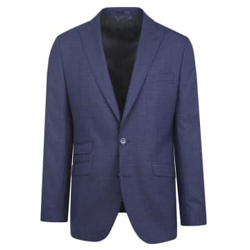 Torre Micro Houndstooth Suit Jacket In Blue