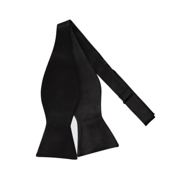Knightsbridge Neckwear Self Tie Silk Bow Tie In Black