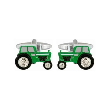 Dalaco Tractor Cufflinks In Green