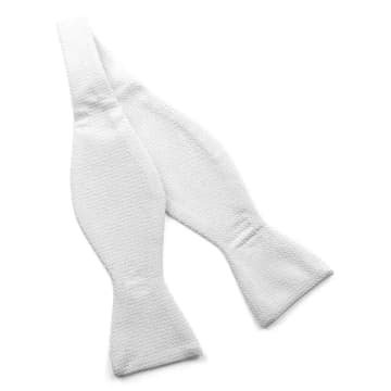 Knightsbridge Neckwear Marcella Self Tie Bow Tie In White
