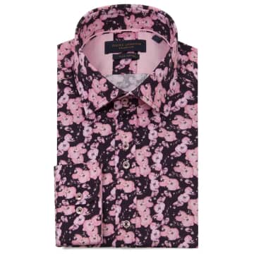 Guide London Blossom Floral Print Shirt In Pink