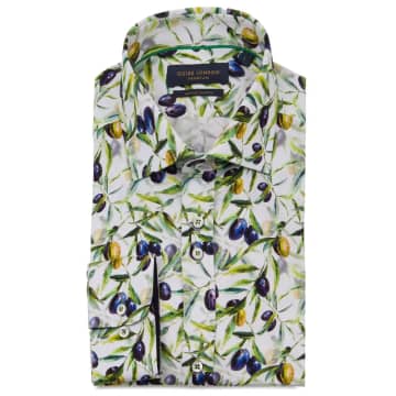 Guide London Olive Print Shirt In Green