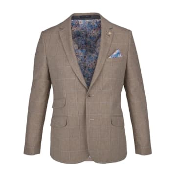 Guide London Check Suit Jacket In Neutrals