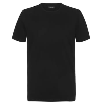 Remus Uomo Stretch Crew Neck T-shirt In Black