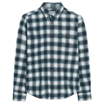 Ben Sherman Brushed Ombre Check Shirt In Blue