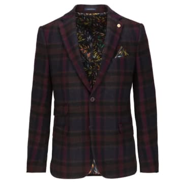 Guide London Brushed Tweed Check Suit Jacket