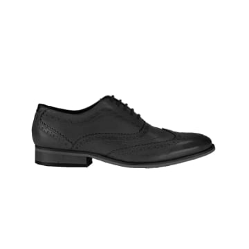 Front Diego Oxford Leather Brogues In Black