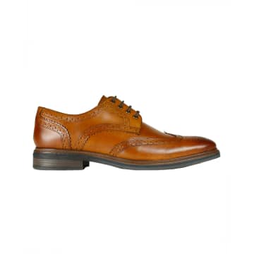 Front Morrison Leather Derby Brogues In Neutrals