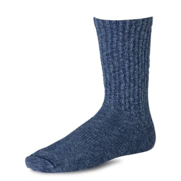 Red Wing Heritage Cotton Ragg Sock 97370 Overdyed Navy In Red