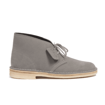 Shop Clarks Originals Desert Boot Grey Stone