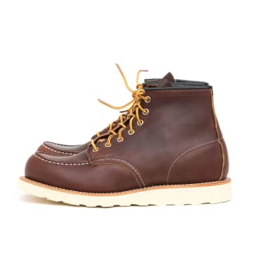 Shop Red Wing Shoes 8138 Classic Moc Toe Boots Briar Oil Slick In Red
