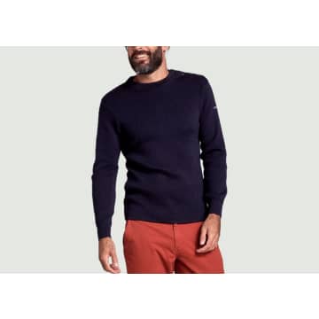 Armor-lux Groix Marine Sweater In Blue