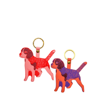 Ark Beagle Key Fob From Colour Design In Pink