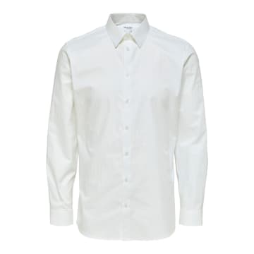 Shop Selected Homme White Slim Shirt