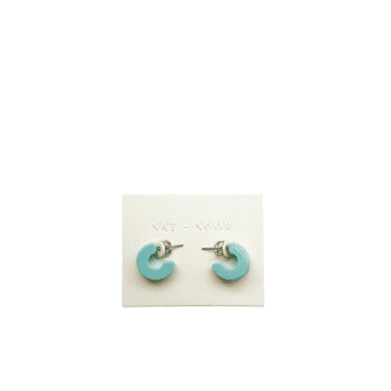 Nat + Noor Mali Earrings In Turquoise In Blue