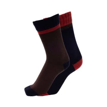 Selected Homme Sky Captain + Delicios 2 Pack Wool Socks