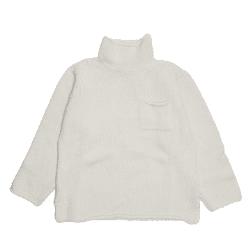 Nigel Cabourn Wool Roll Neck Natural