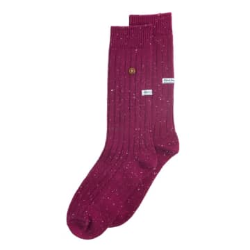 Alfredo Gonzales Speckled Burgundy Socks