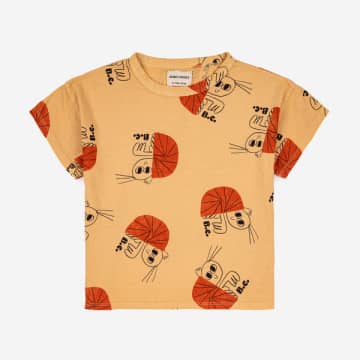 Bobo Choses Kids' Hermit Crab T Shirt In Rosa